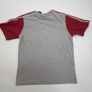 Basic Editions Shirt Boys 10-12 Gray Colorblock Short Sleeve Crew Neck Tee Top